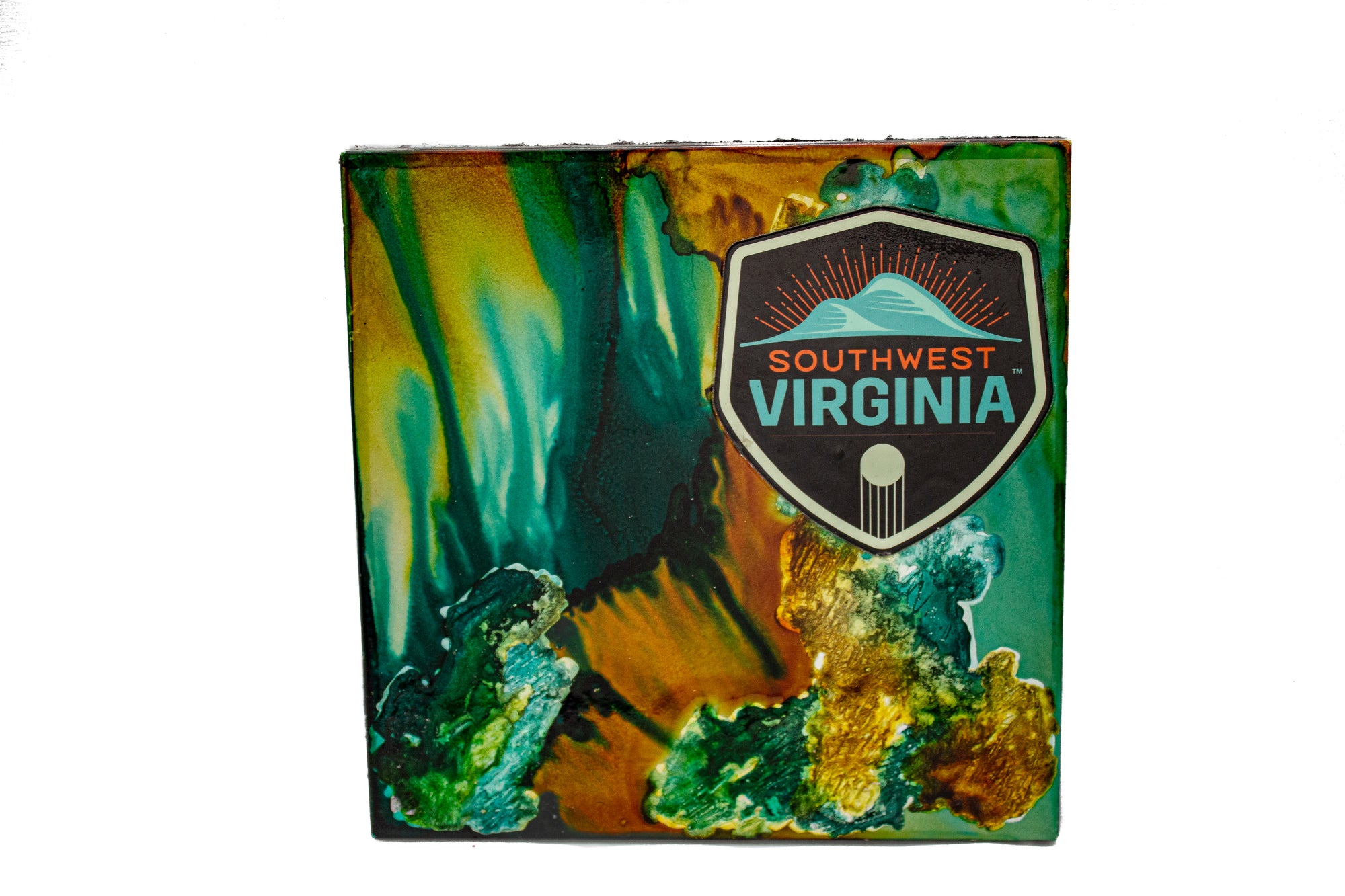 Alcohol Ink Branded Tiles (Various) - Southwest Virginia 8x8