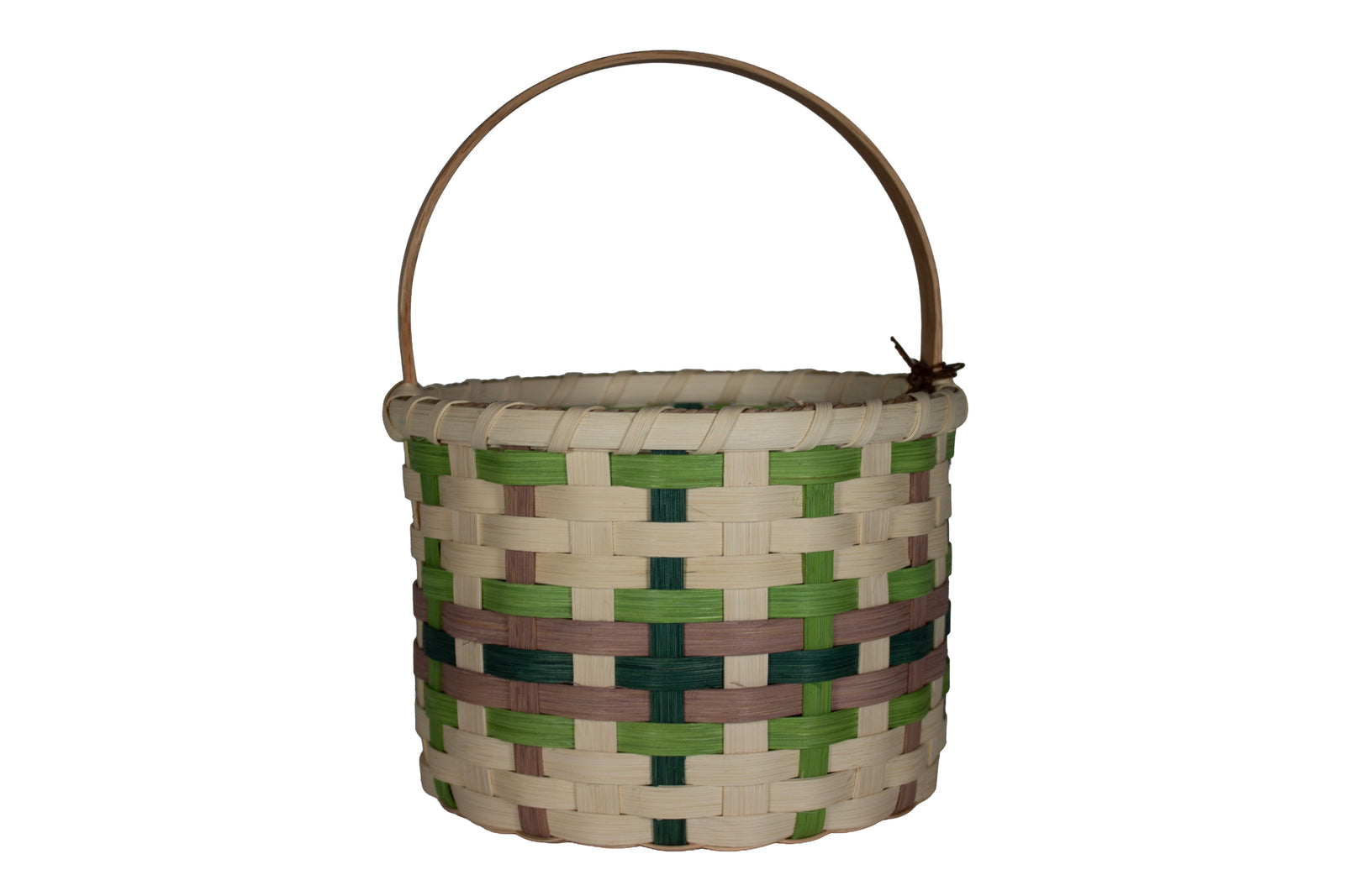Green and Brown Round Basket