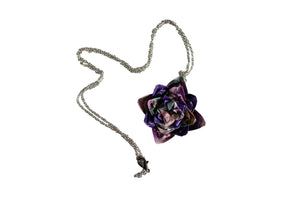 Rose Shaped Origami Necklace