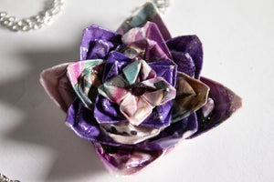 Rose Shaped Origami Necklace