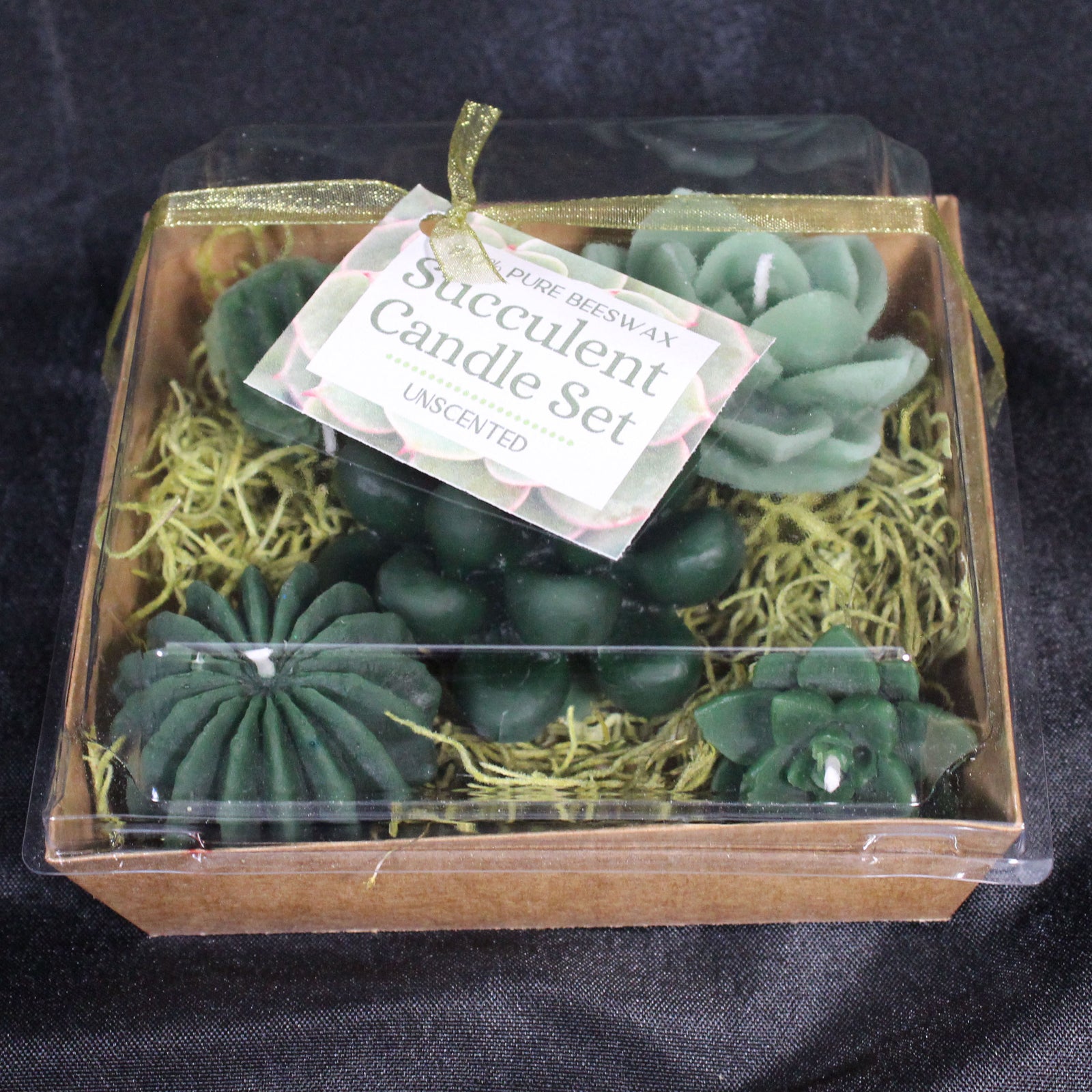 Succulent Beeswax Candles