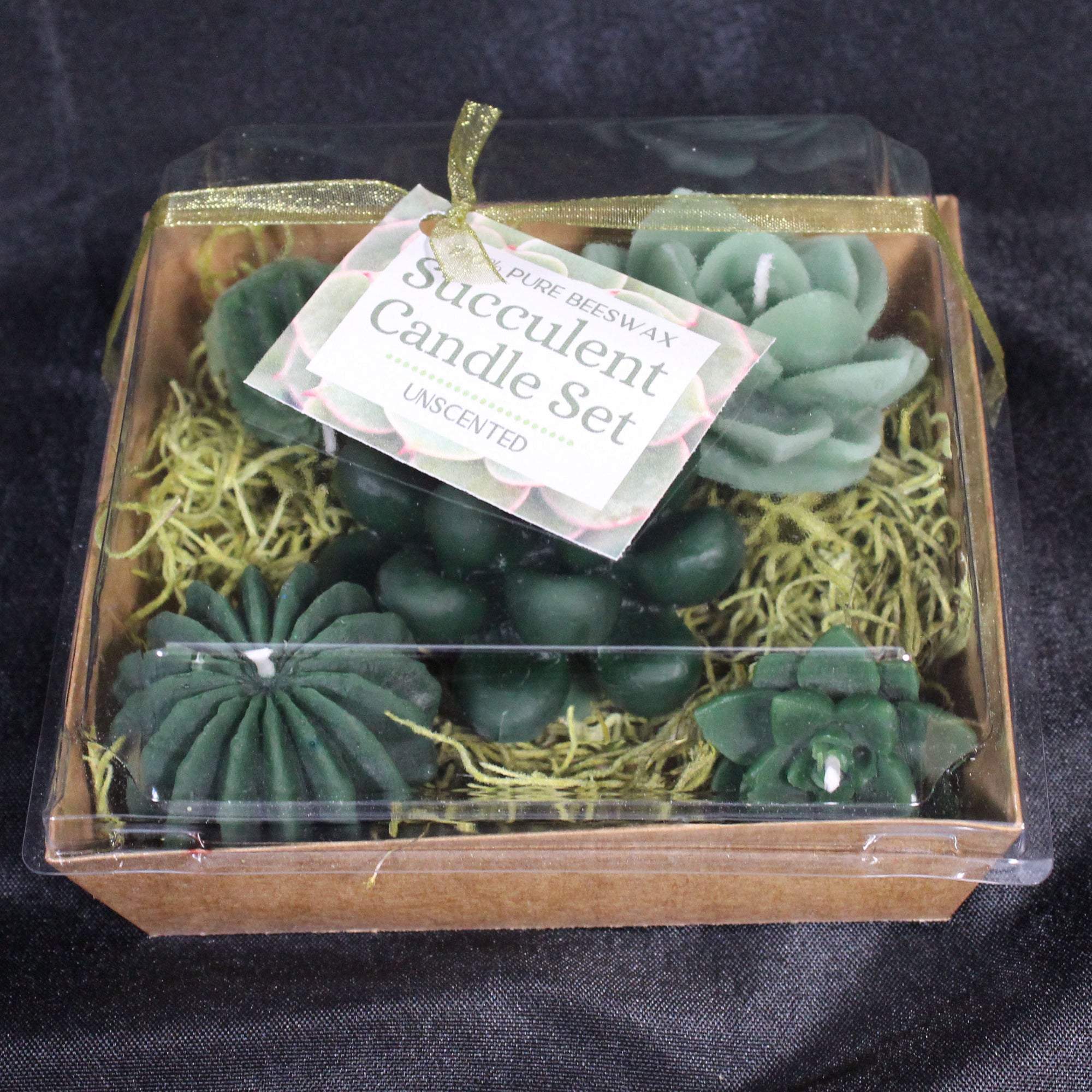 Succulent Beeswax Candles