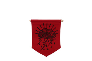 Wood Block Printed Banners