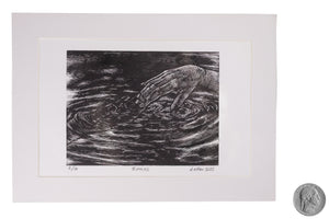 Ripples Wood Engraving
