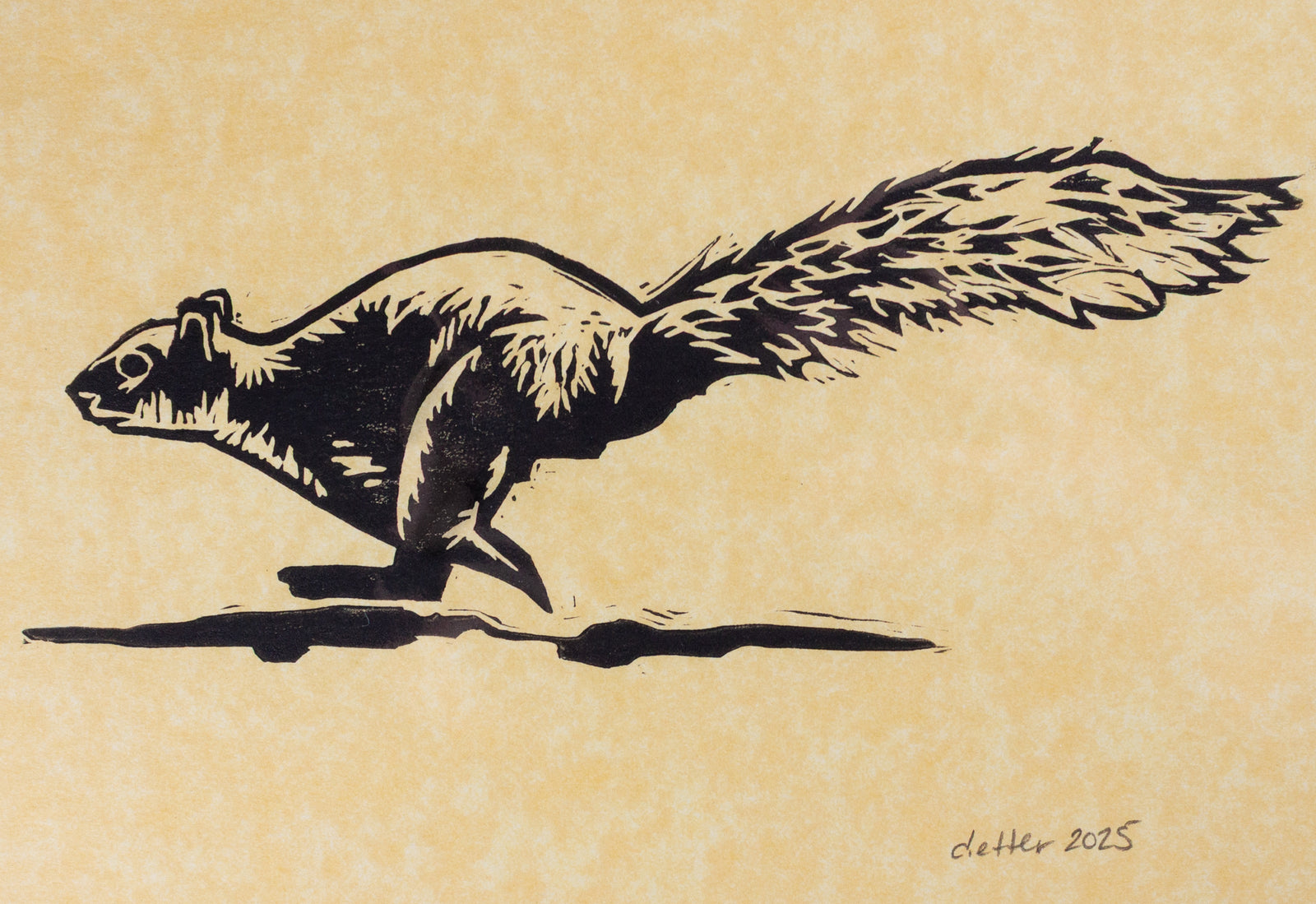 Running Squirrel Print