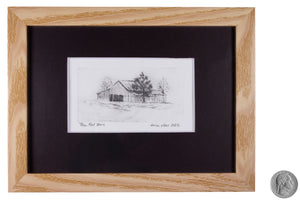 Thee Red Barn-Intaglio