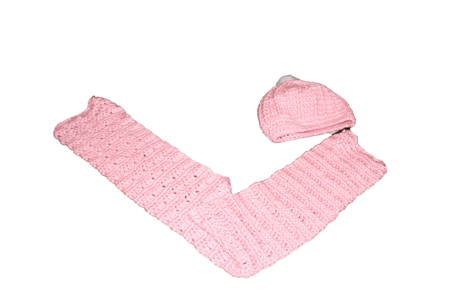 Pink Hat & Scarf Set