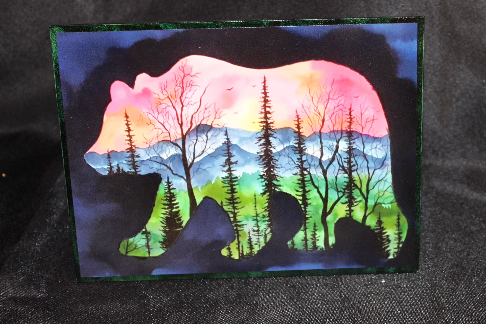 6x8 Alcohol Ink Print with Easel Back