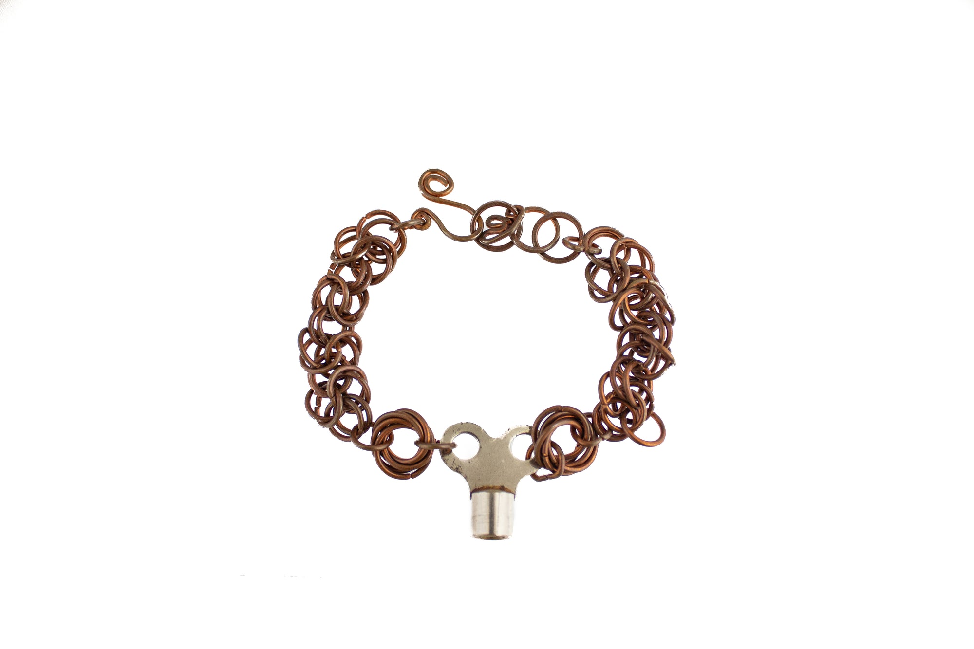 Copper Chainmail With Key Charm