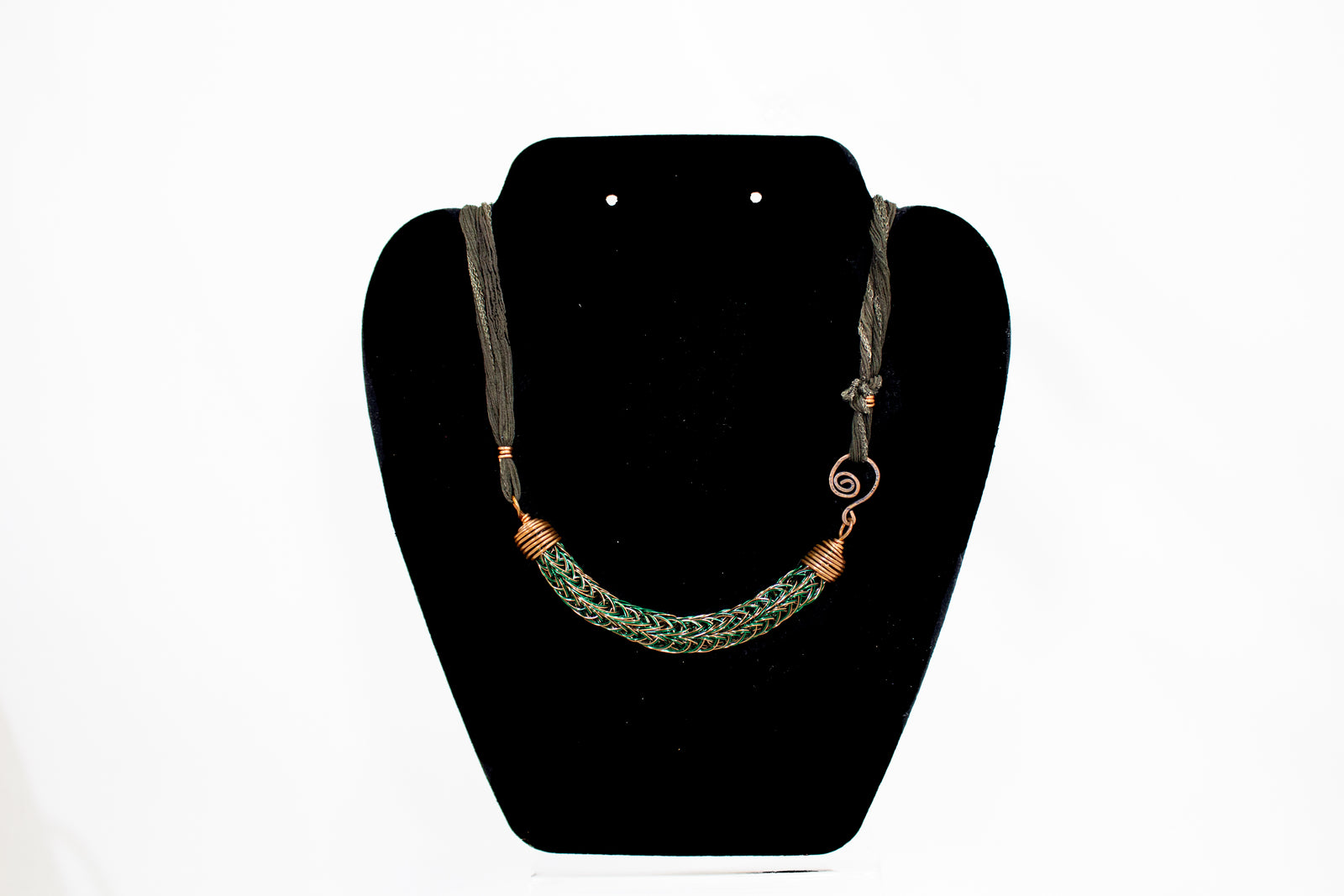 Viking Knit & Silk Necklace