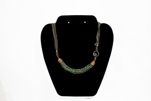 Viking Knit & Silk Necklace