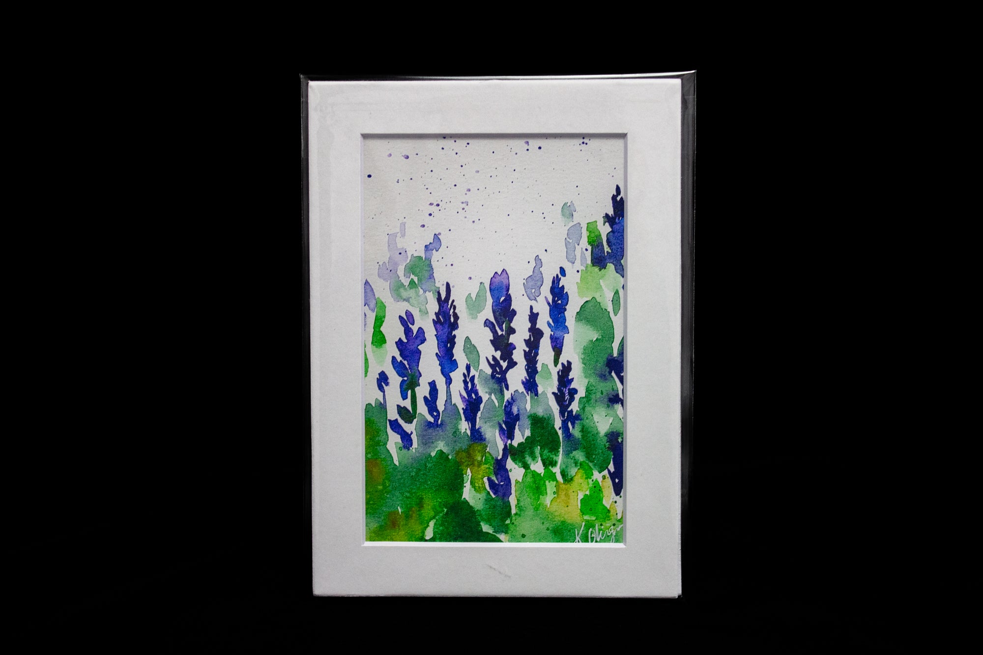 Lavender watercolor Print