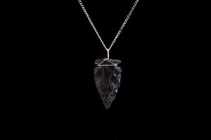 Large Glass Arrowhead Necklace