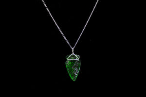 Large Glass Arrowhead Necklace