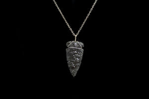 Large Glass Arrowhead Necklace