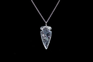 Large Glass Arrowhead Necklace