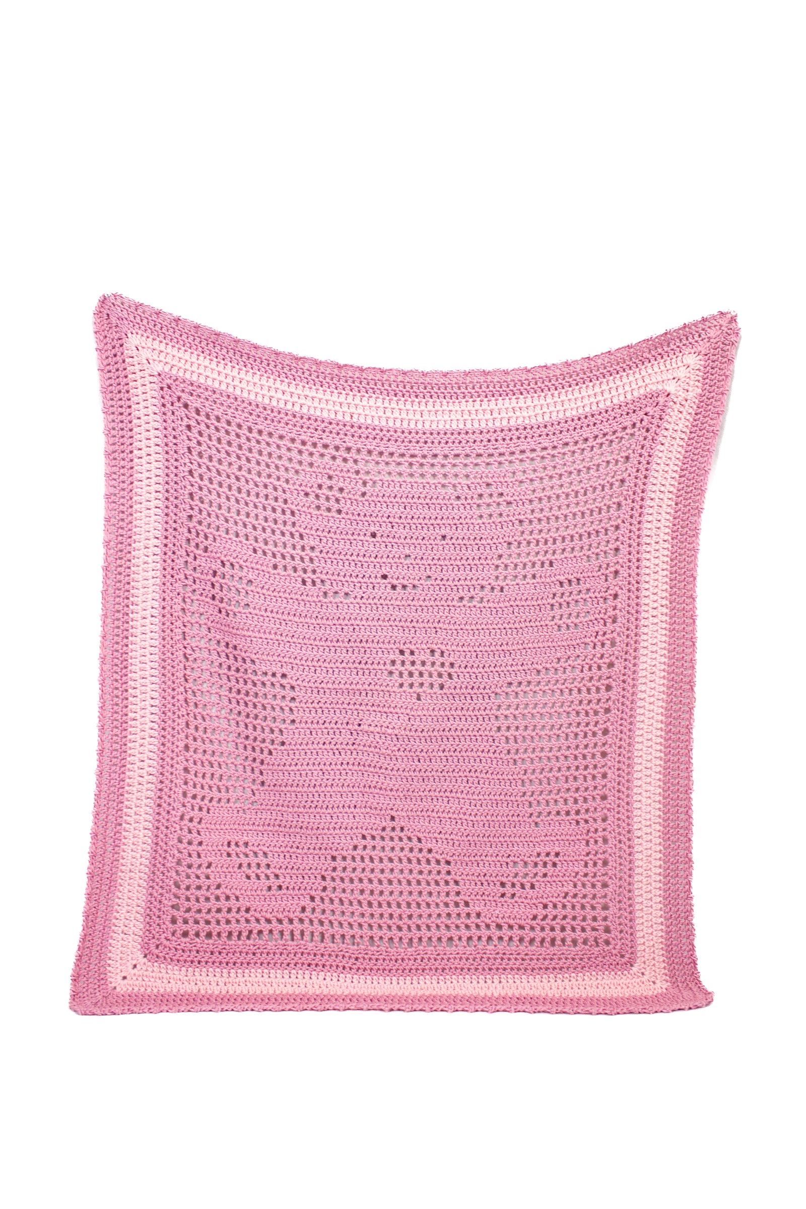 Baby Afghan Mauve w/Bear