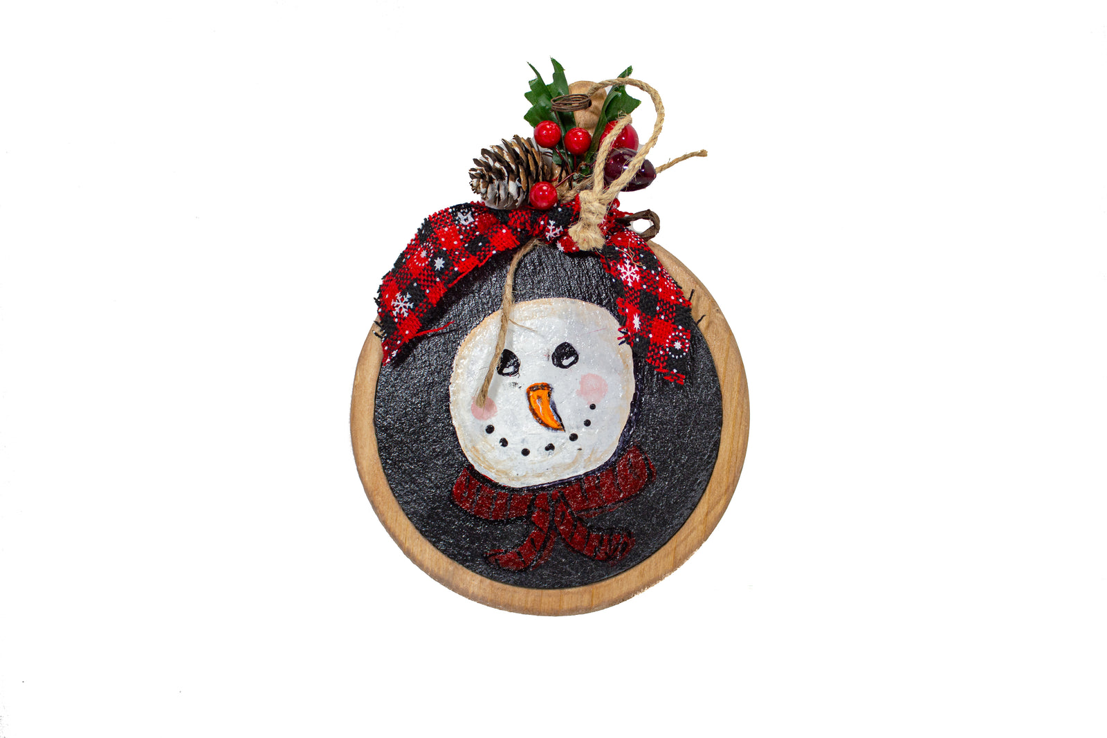 Painted Slate with Snowmen