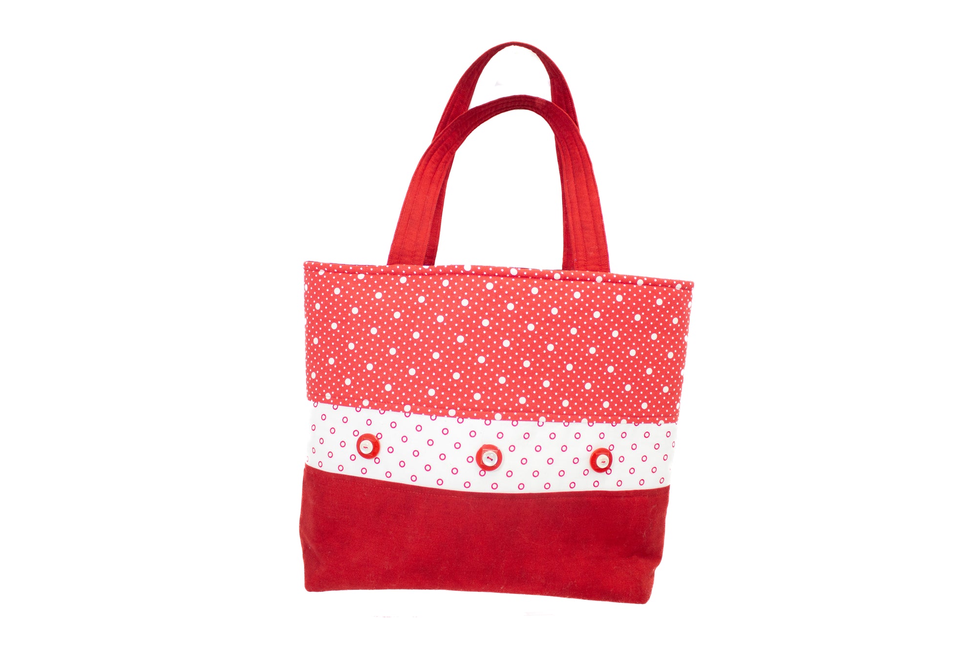 Bag w/Buttons (Red/White)