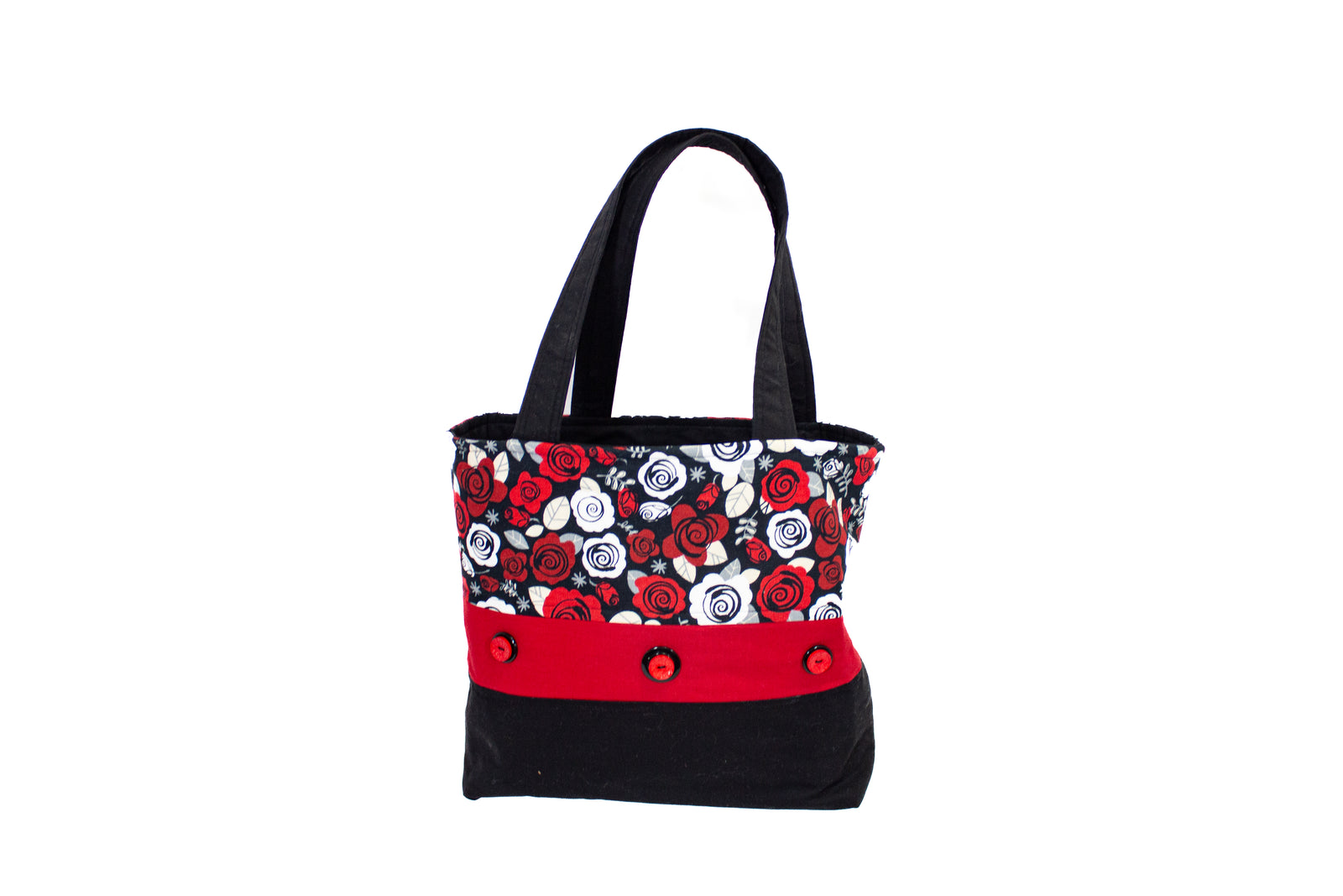 Tote Bag-White Leaves