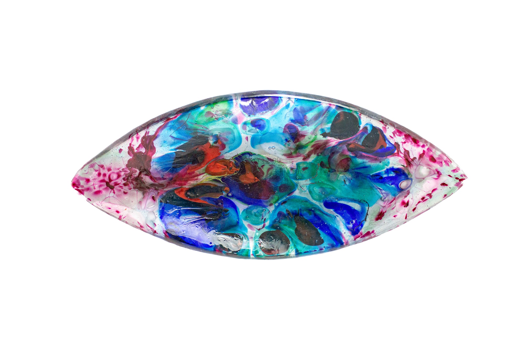 Cast Glass Ellipse Bowl