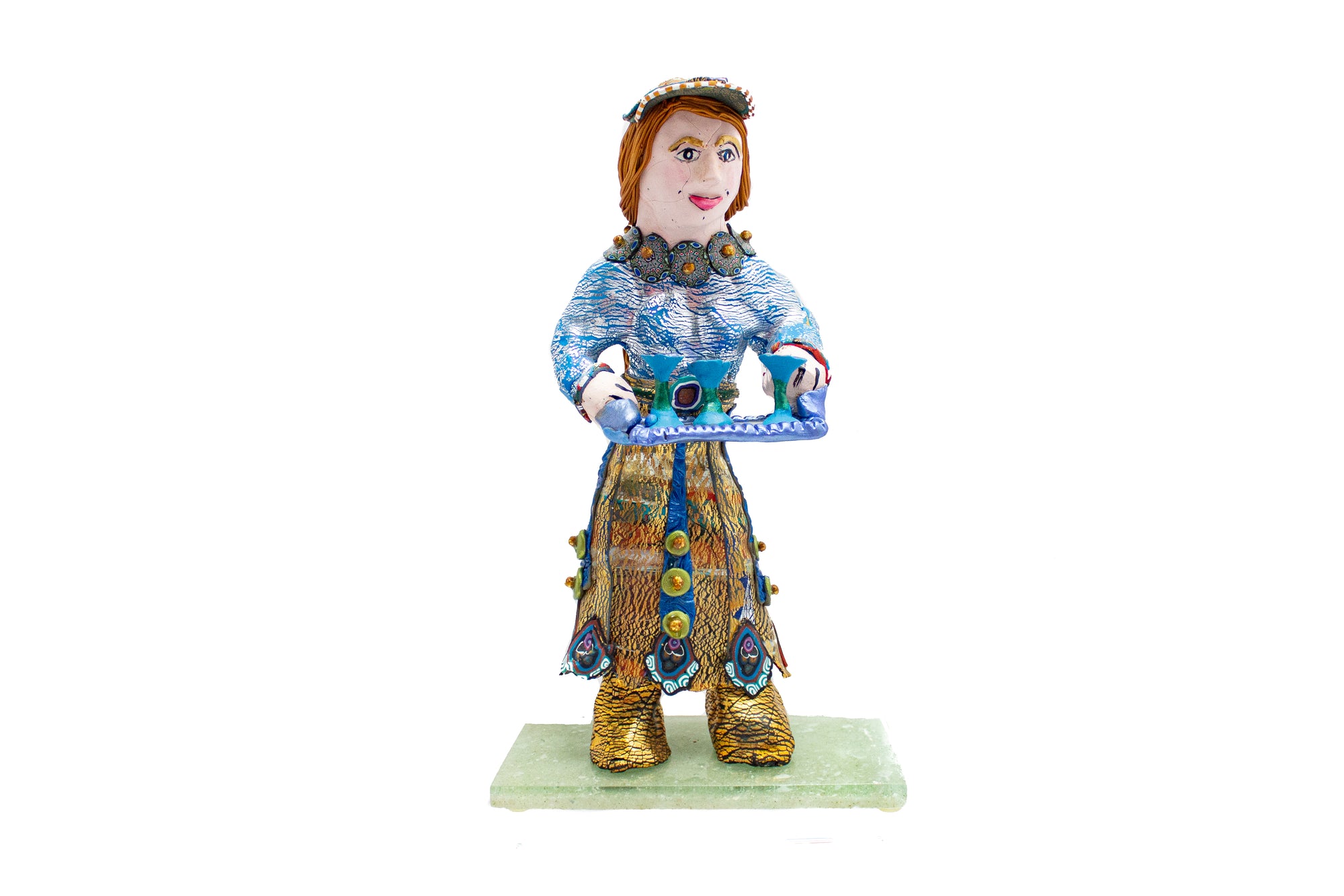 Polymer Figures (Woman Serving Wine)