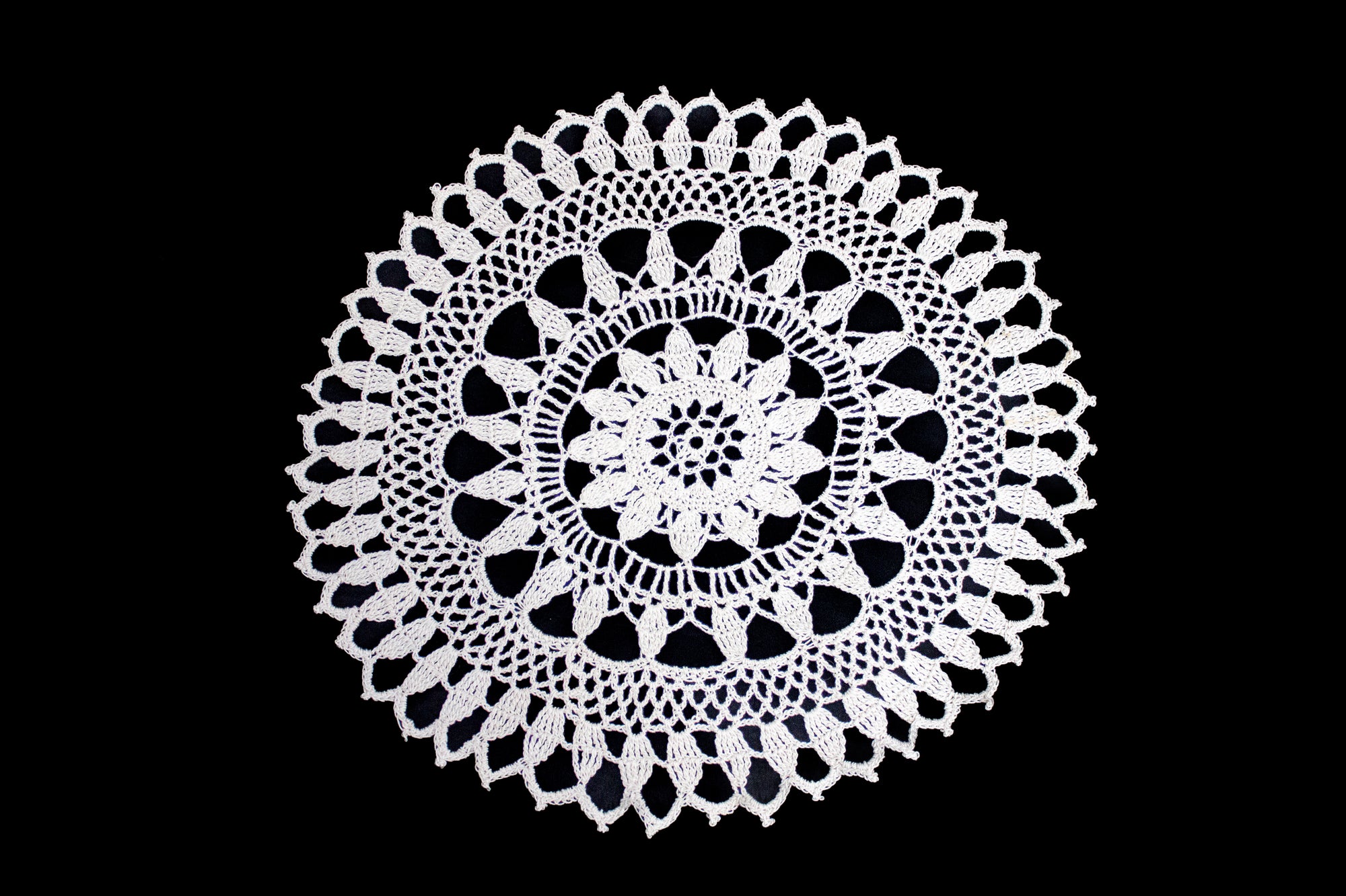 Crocheted Doily - Beige Medium