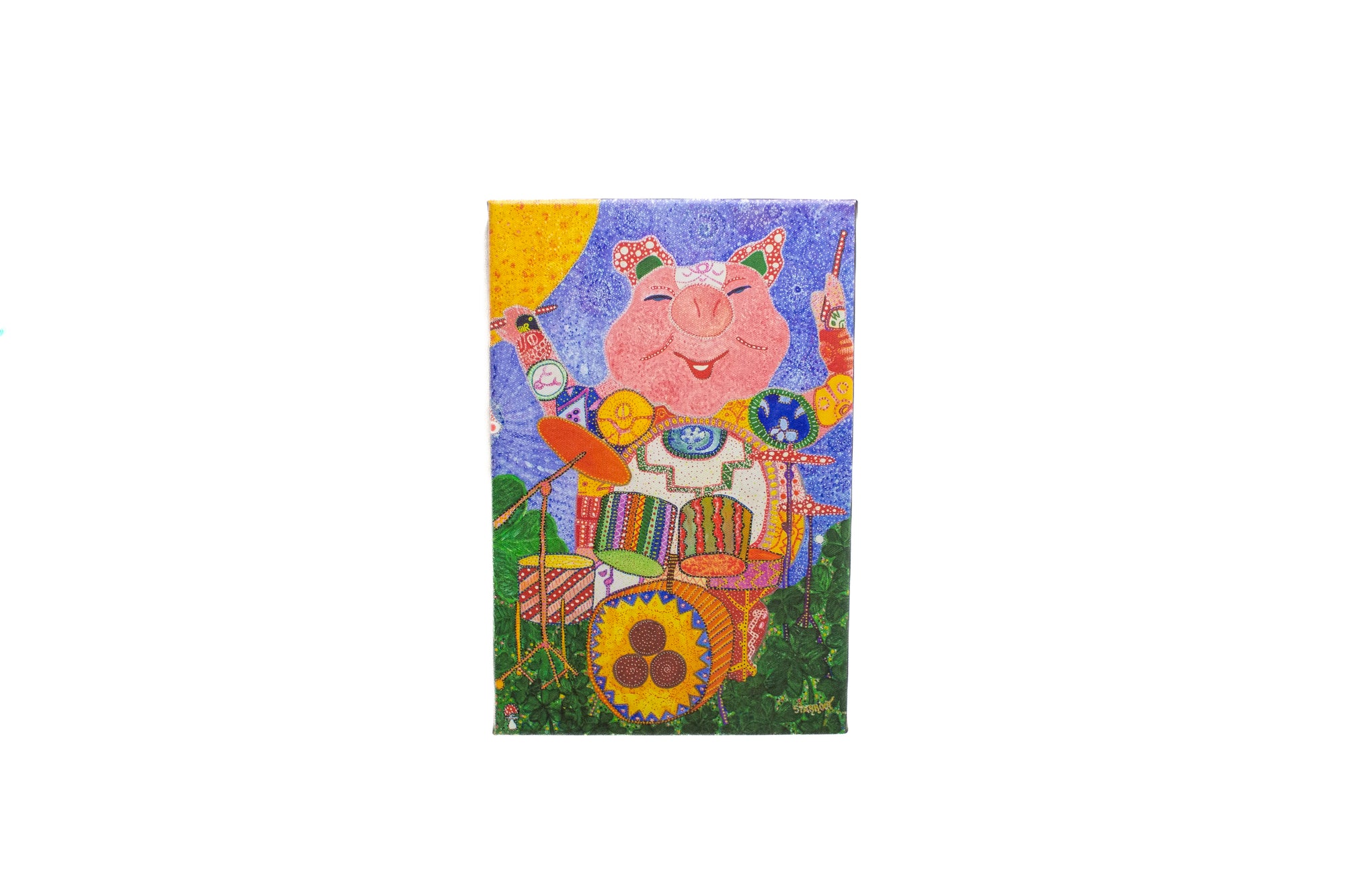 Drumming Pig 8x12