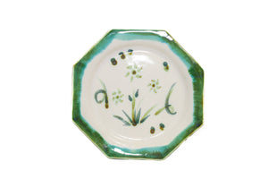 #8NG-169-Hexagon Plate (Green/White)