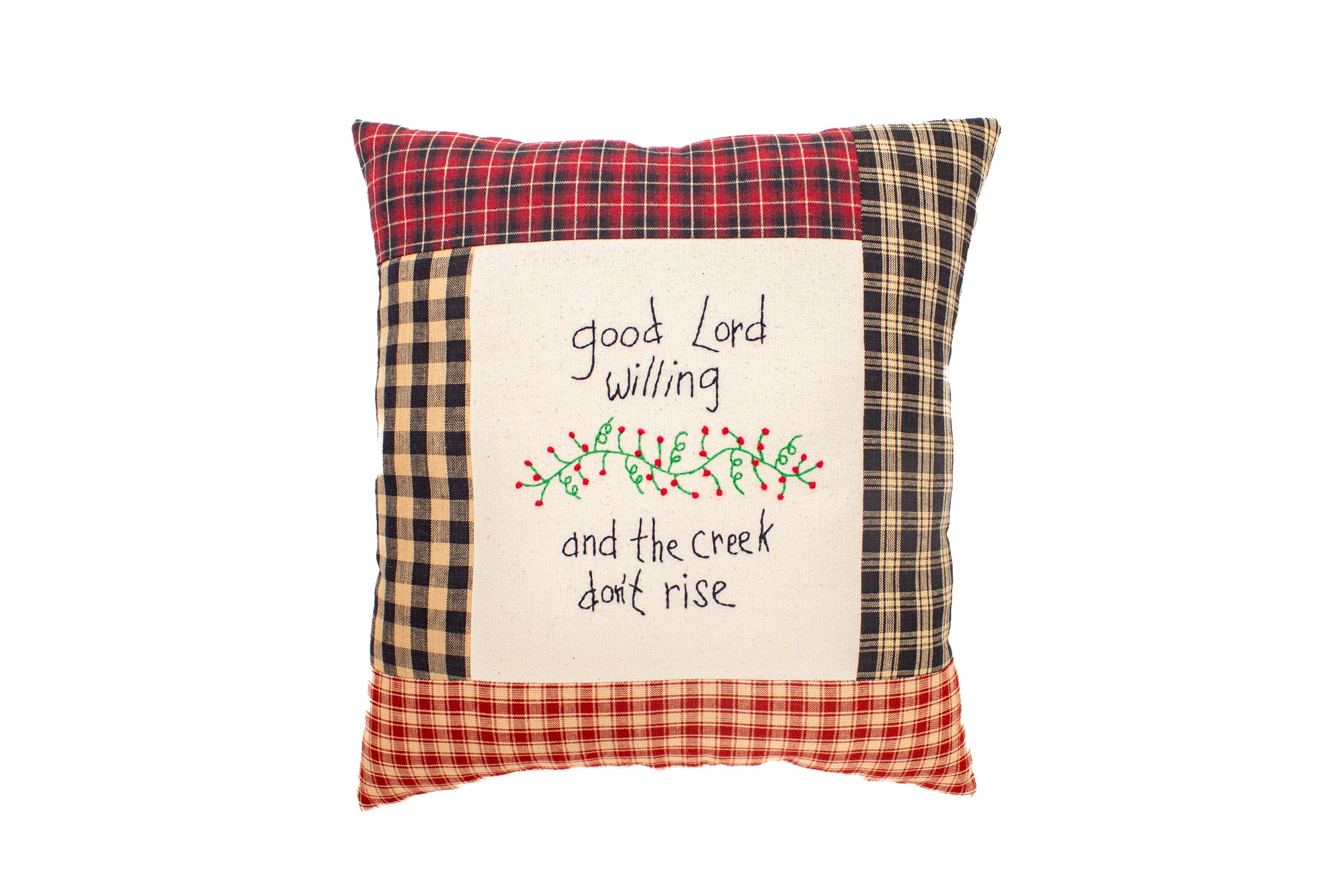 Hand stitched & Embroidered Pillows (Various sayings)