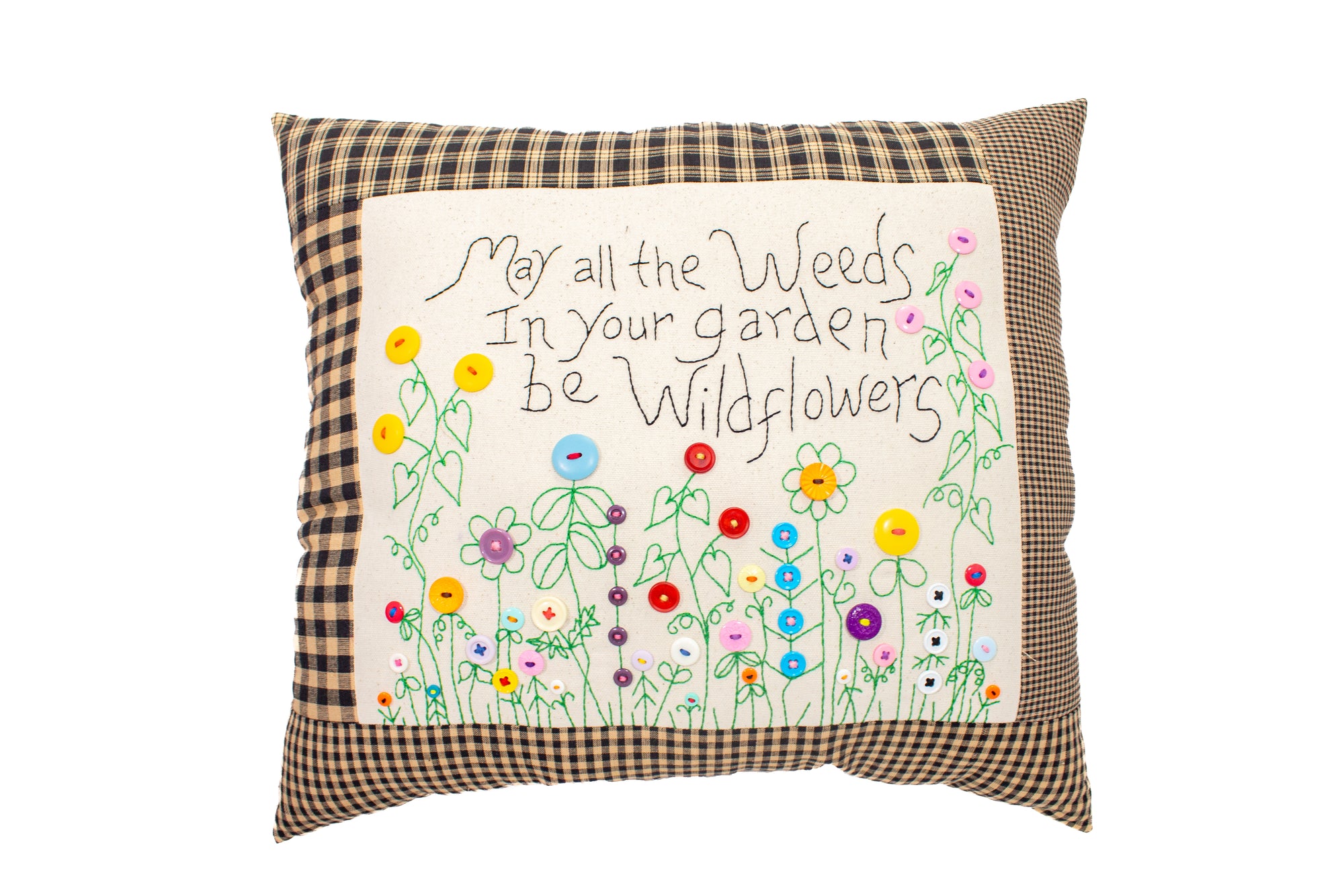 Hand stitched & Embroidered Pillows (Various sayings)