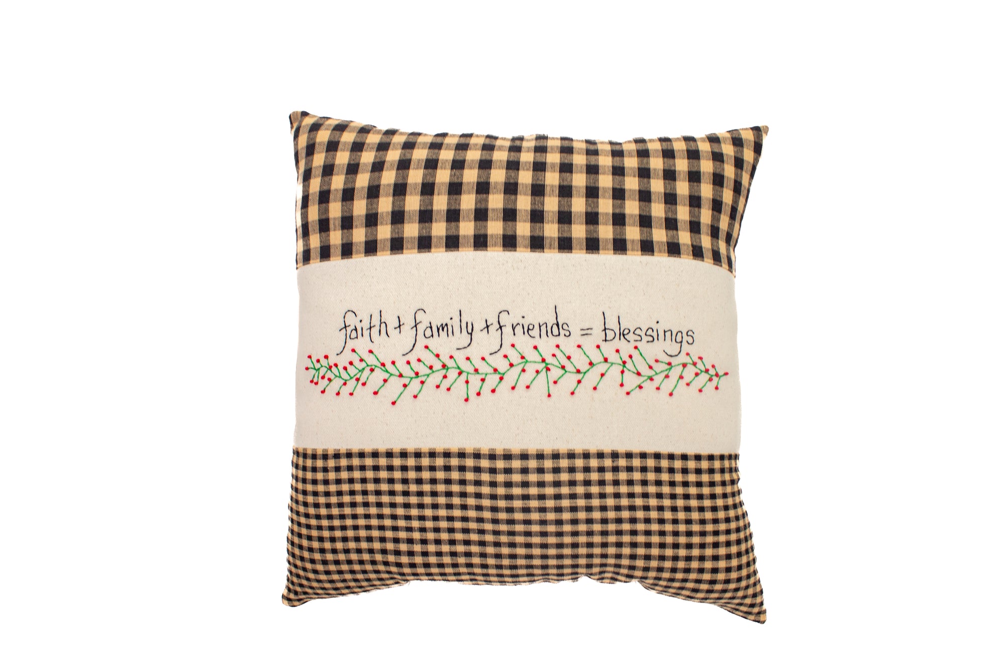 Hand stitched & Embroidered Pillows (Various sayings)