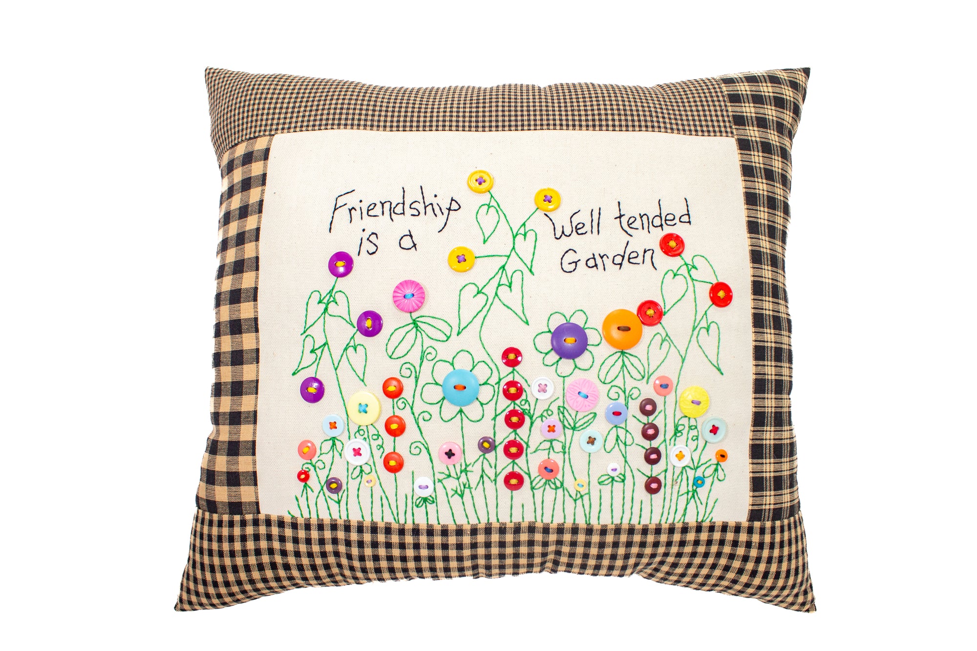 Hand stitched & Embroidered Pillows (Various sayings)