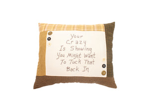 Hand stitched & Embroidered Pillows (Various sayings)