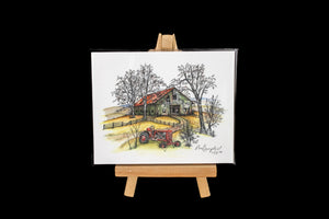 Mini Signed Print w/Easel (Various)