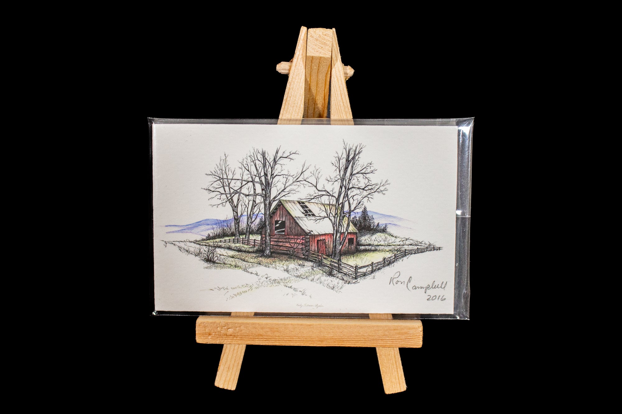 Mini Signed Print w/Easel (Various)