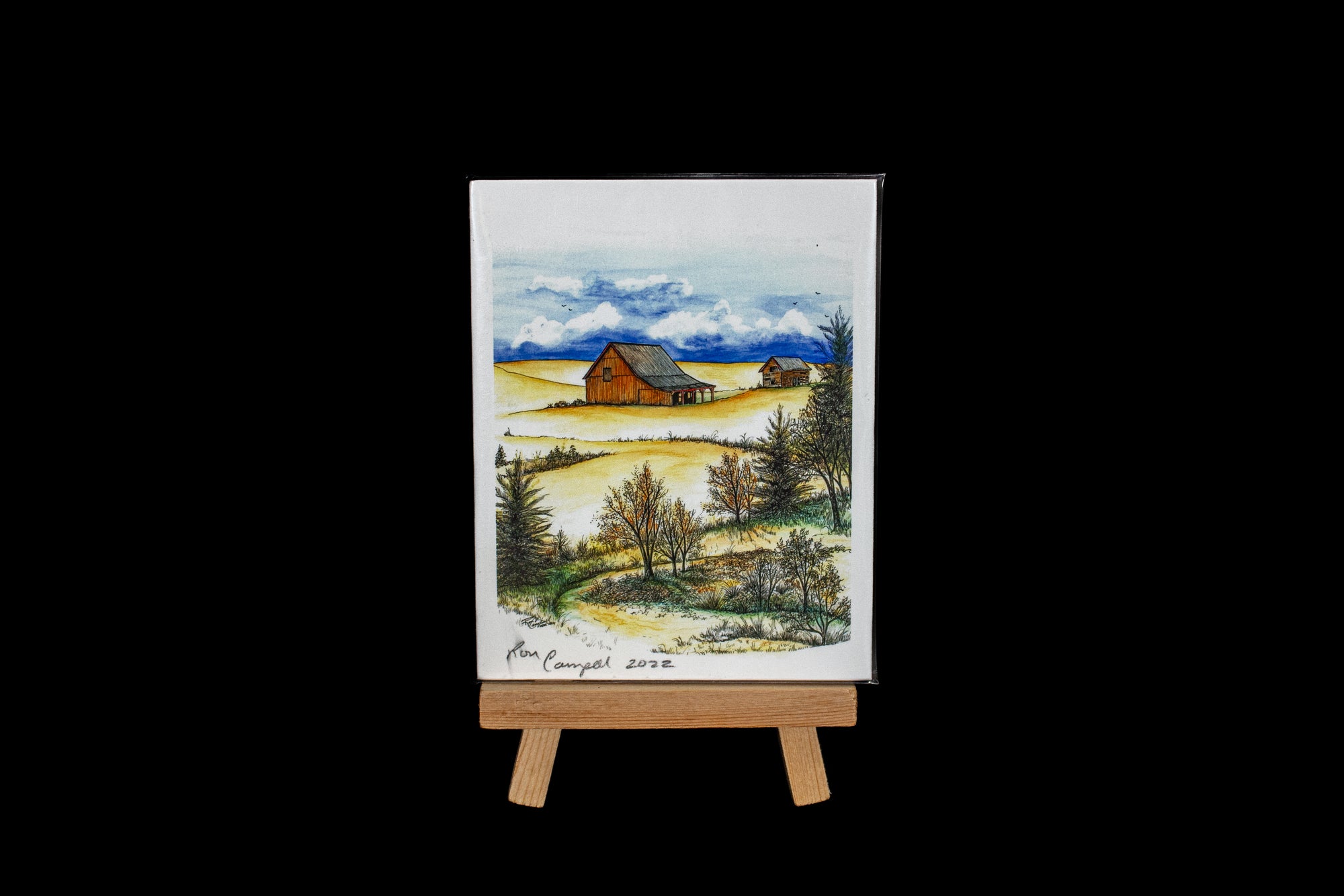 Mini Signed Print w/Easel (Various)