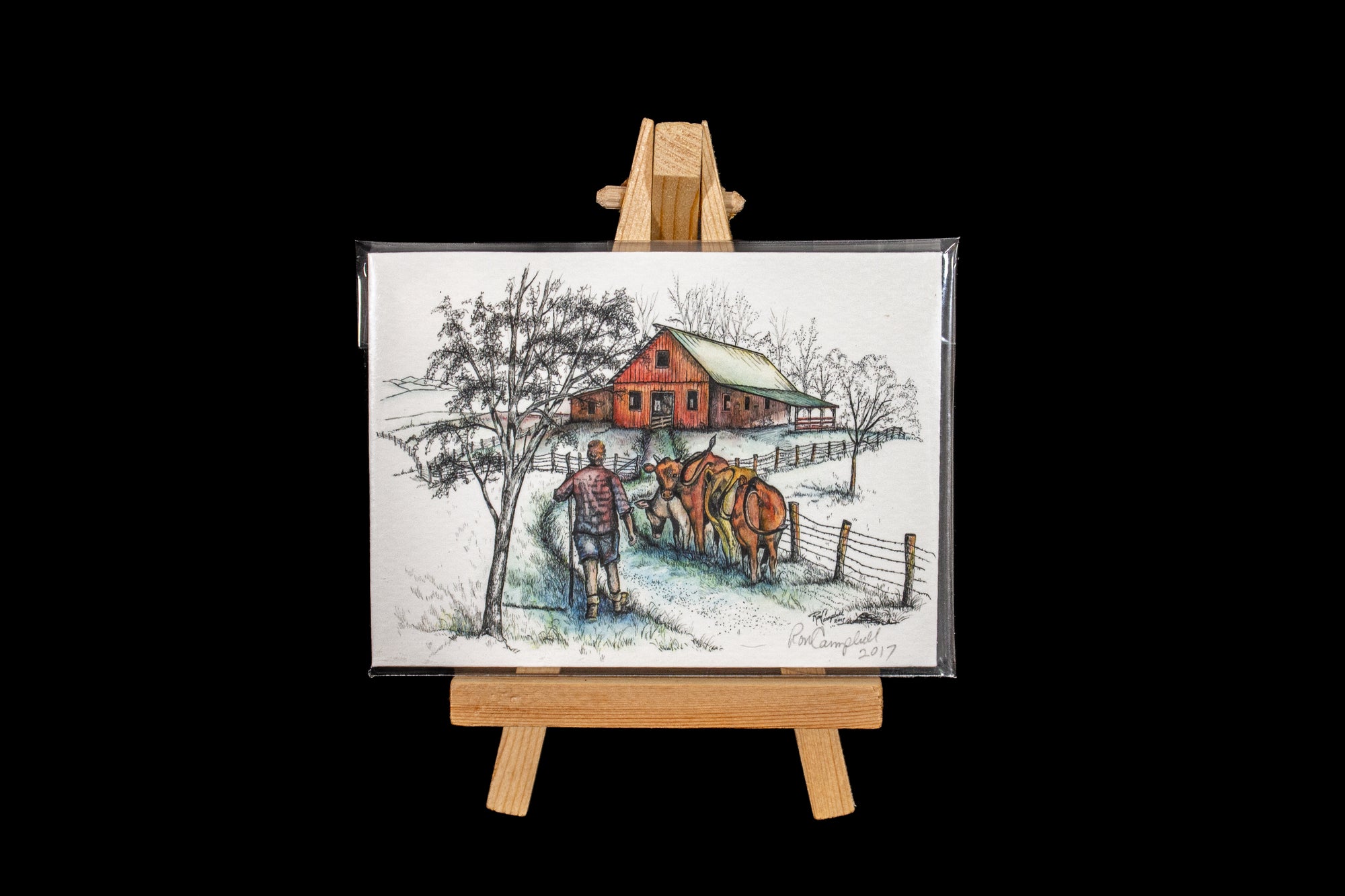 Mini Signed Print w/Easel (Various)