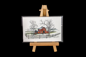 Mini Signed Print w/Easel (Various)