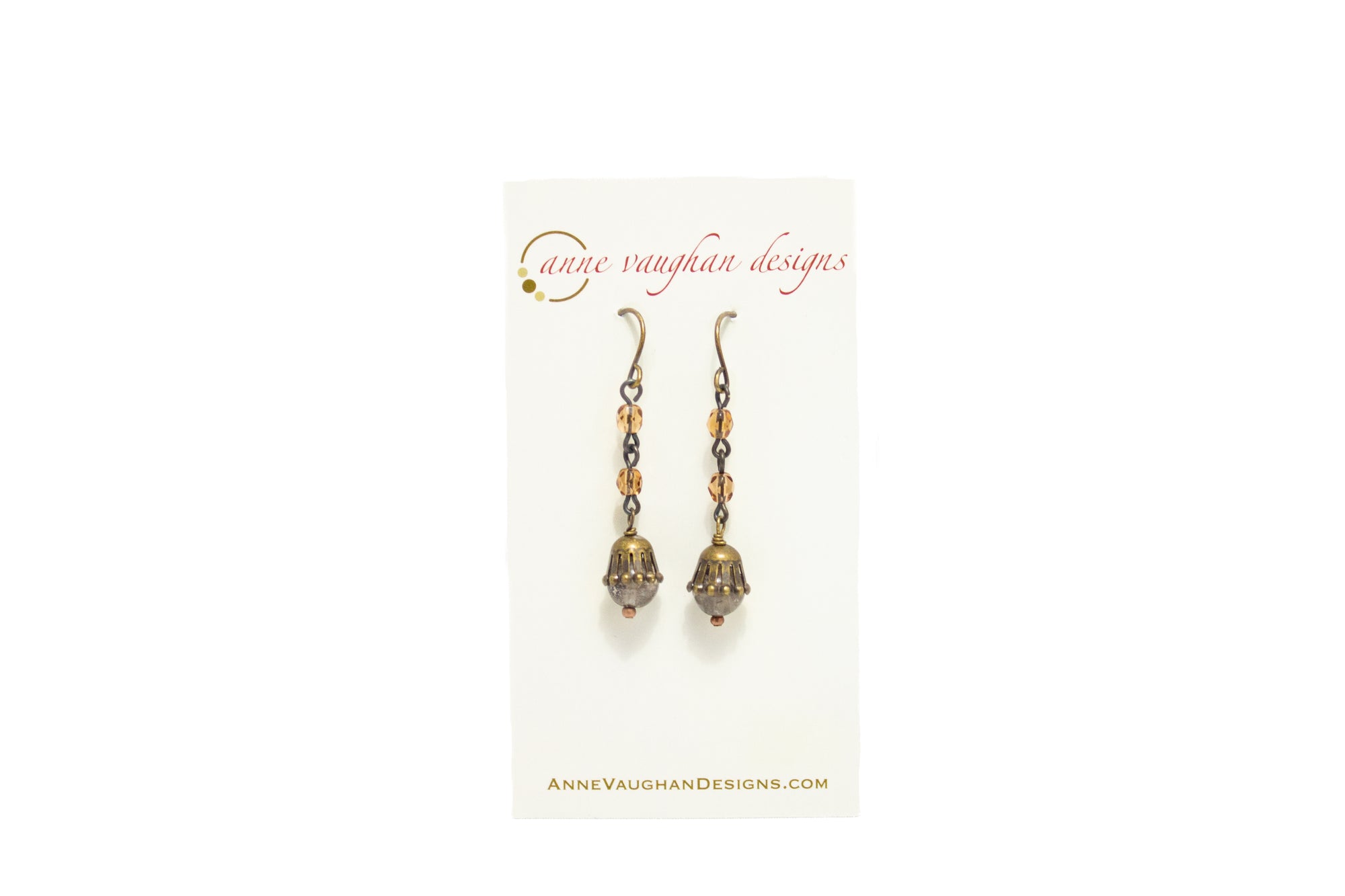 Crystal / Pyrite Focal Earrings