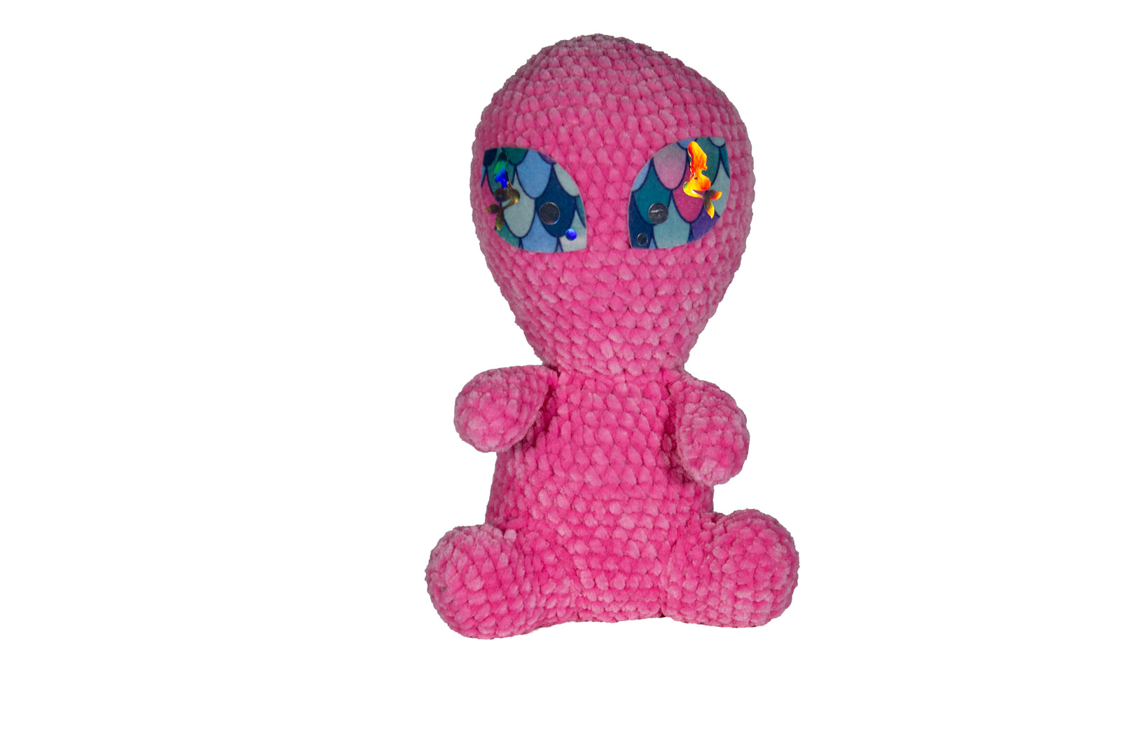 Pink Crocheted Alien