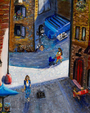 A Street Scene in Italy