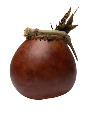 Antler/Feathers Gourd