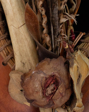 Antler/Feathers Gourd