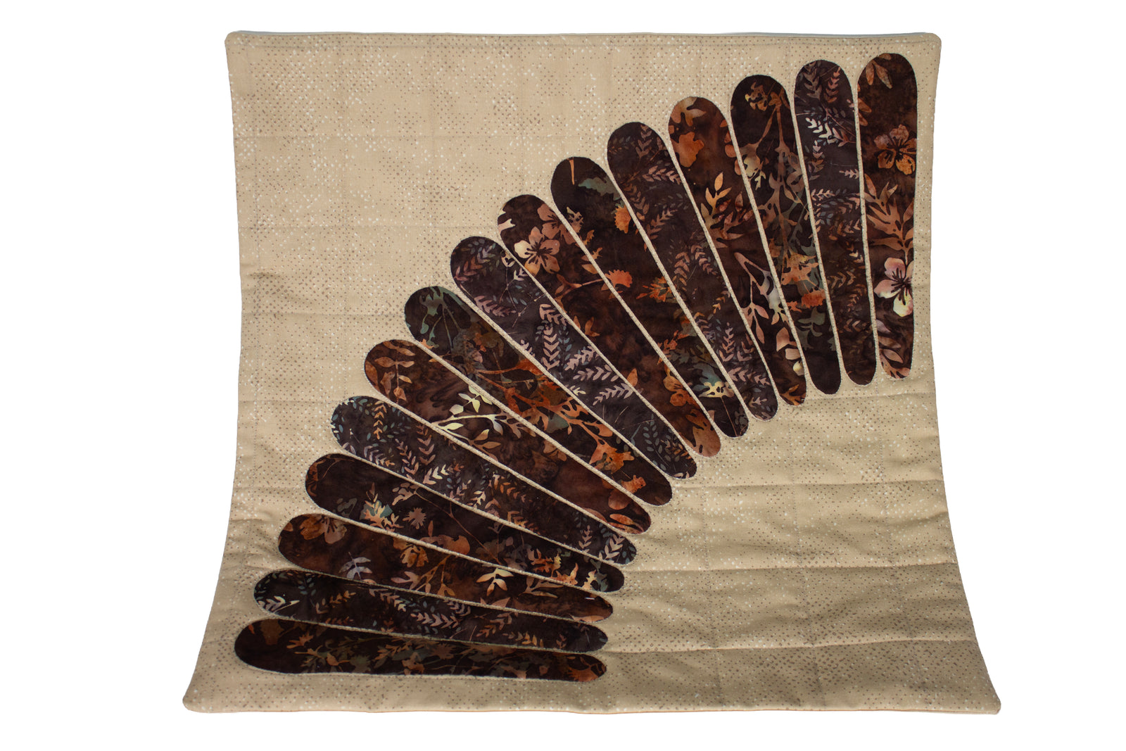 Brown Fan-Pillow Cover