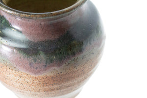 Purple and Black Vase