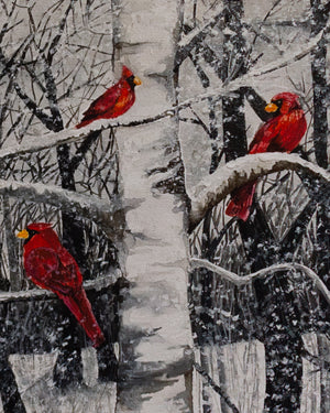 Winter Cardinals Print
