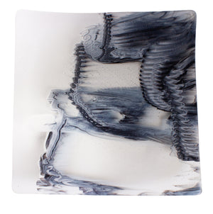 Glass 70s Graffiti Tray with Stand
