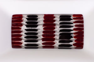Glass Dish (Red/Black/Clear)