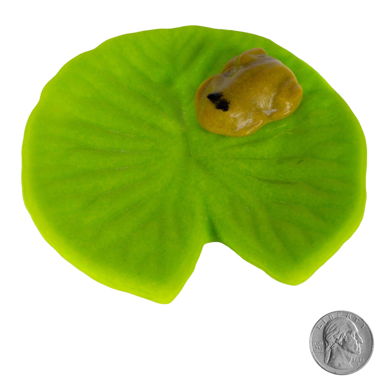 Glass Lily Pads w/ Frog